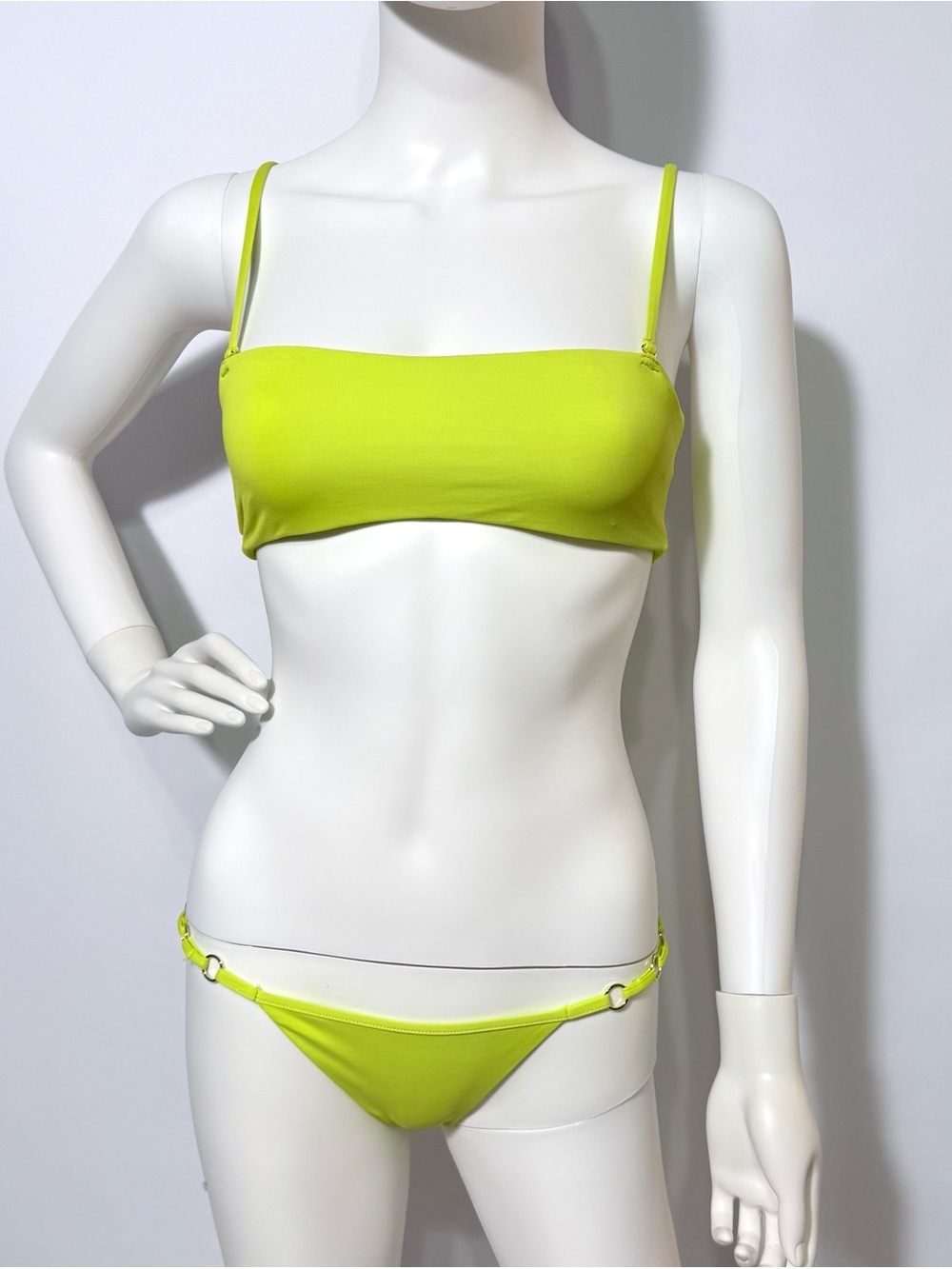 Beach Bunny Swimwear- Neon green bikini set. Top is Size M and Bottom Size S